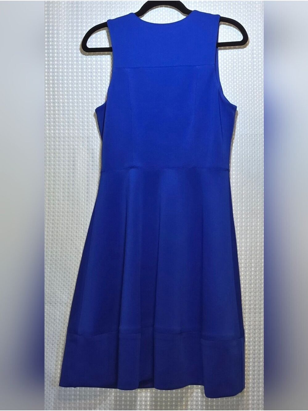 Vince Camuto Cobalt Blue Zip Front Fit & Flare Dress Size 4 - Picture 4 of 14